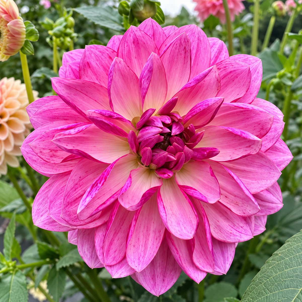 Lee's Sparkleberry mauvy pink dahlia bloom