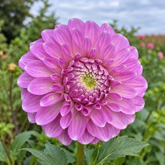 Coorabell Zoe lavender pink dahlia bloom with pale tips