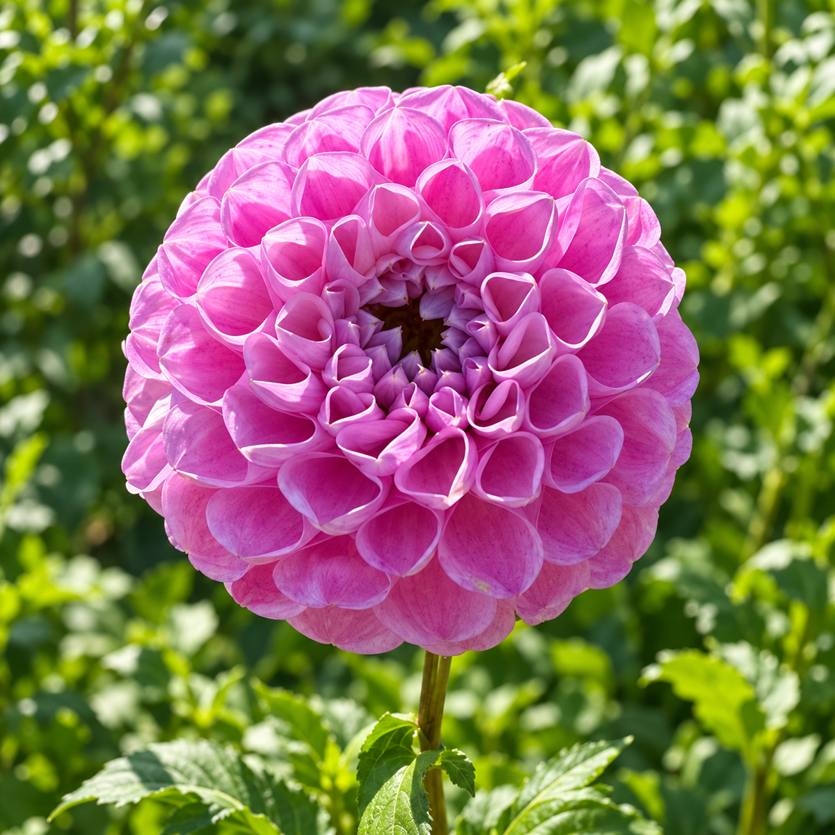 DL Shy Violet dahlia with lavender-pink rolled petals
