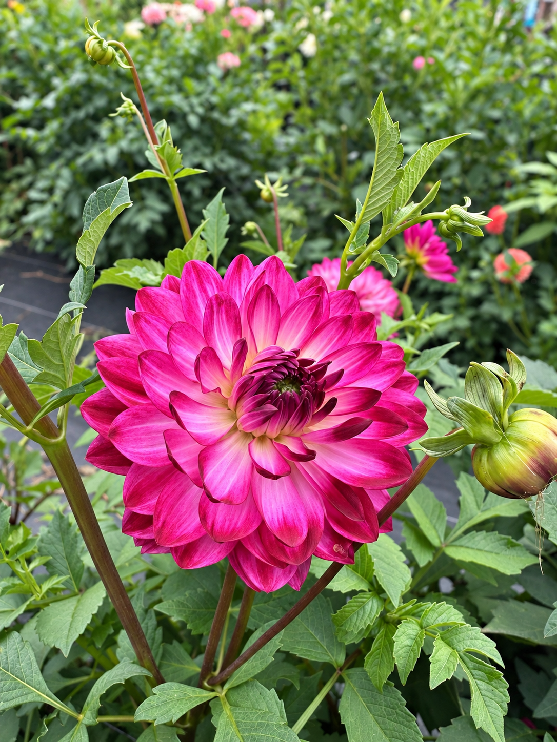 Felida Mermaid dahlia bloom